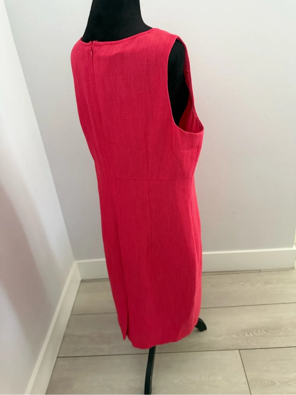 Kasper Sleeveless Hot Pink Sheath Dress#B14